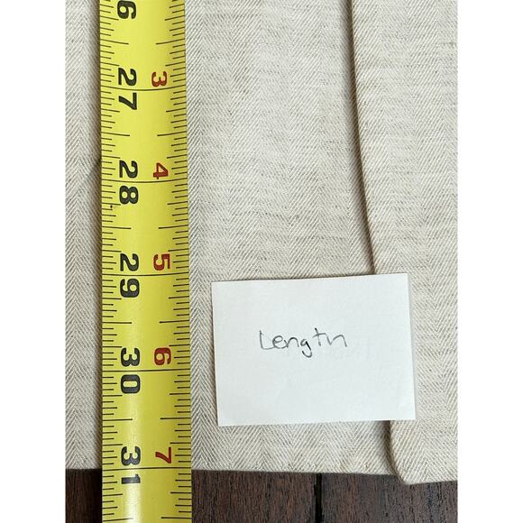 Suitsupply Linen Havana Double Breasted Slim Blazer Herringbone Beige 56 / 46 - Picture 6 of 9